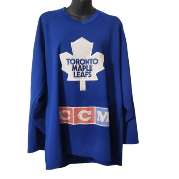 VINTAGE Maple Leafs Jersey - Sz Large - Picture 1 of 6